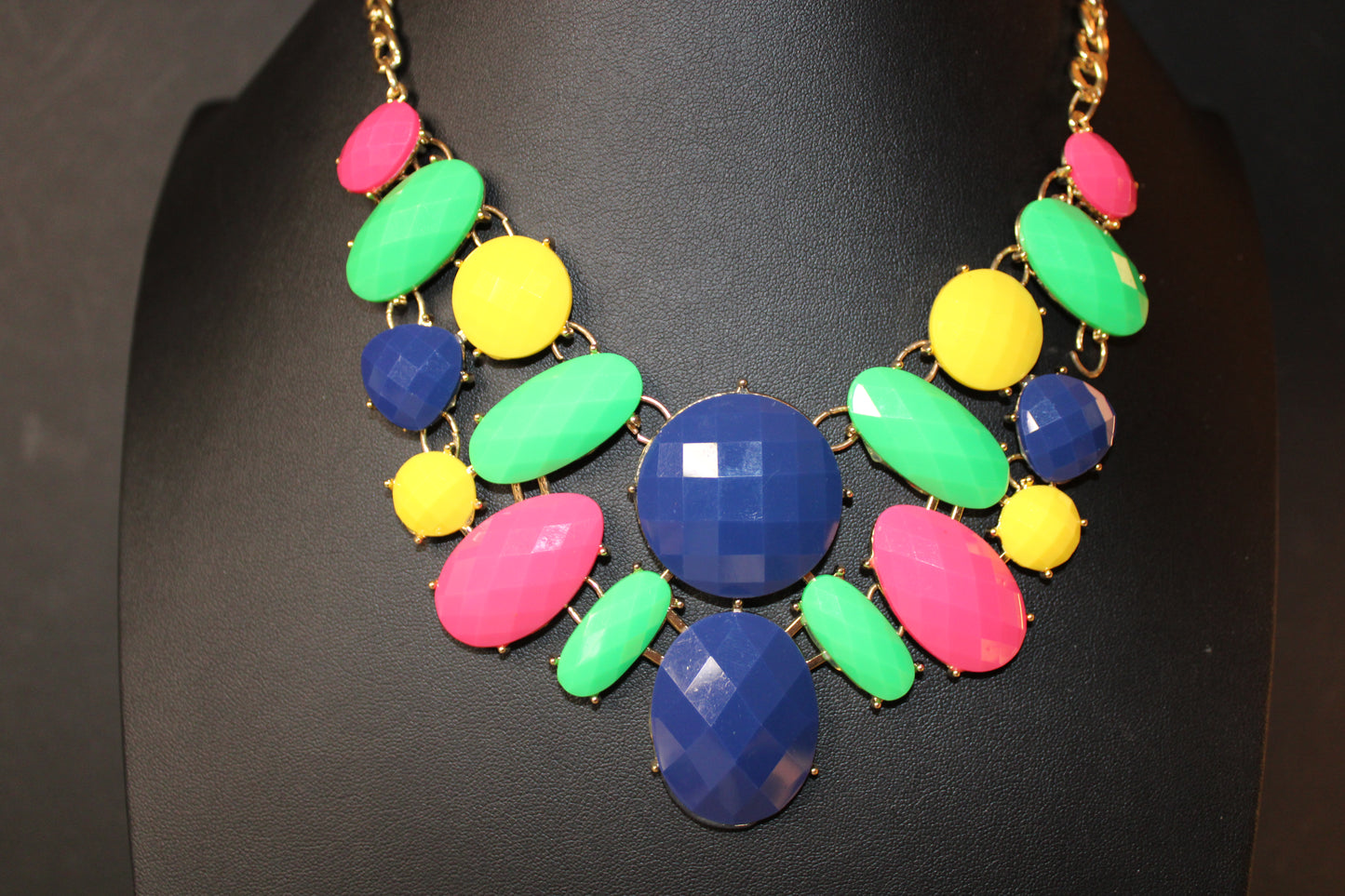 Charming Charlie Candy-Coated Multi-Colored Statement Necklace & Earrings Set