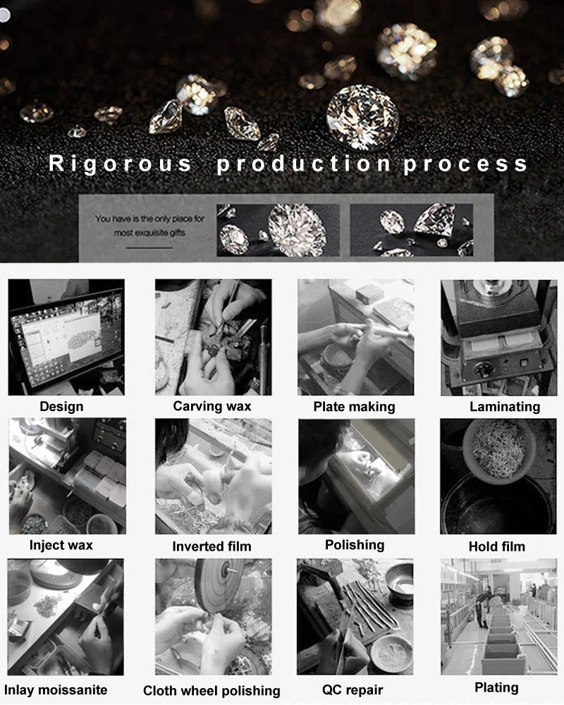 Smyoue 0.1-3CT Test Passed Moissanite Studs Earrings for Men Women S925 Silver Platinum Plated Bride Wedding Diamond Studs GRA